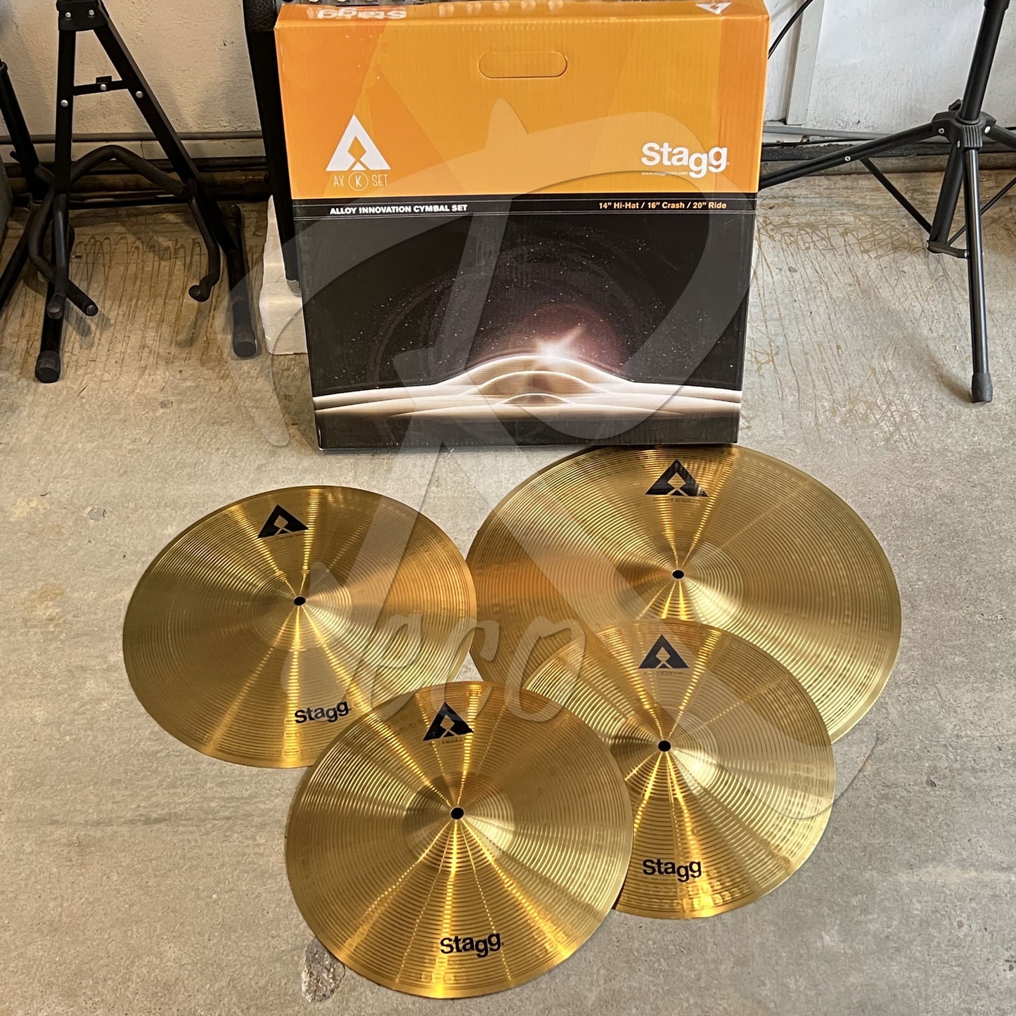*Stagg AXK SET Copper Steel Alloy Innovation Cymbal Set - Reco Music Malaysia