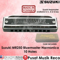 *Suzuki MR250 Bluesmaster 10 Hole Diatonic Harmonica - Reco Music Malaysia