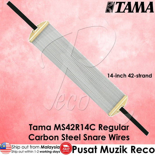 Tama MS42R14C Regular Snare Wires 14" 42 Strands 14in Hi-Carbon Steel Snare Wires Snare Drum Snappy Snare Wire