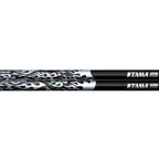 Tama 5AF-BS Rhythmic Fire Japanese Oak 5A Drum Sticks, Black Silver Flame