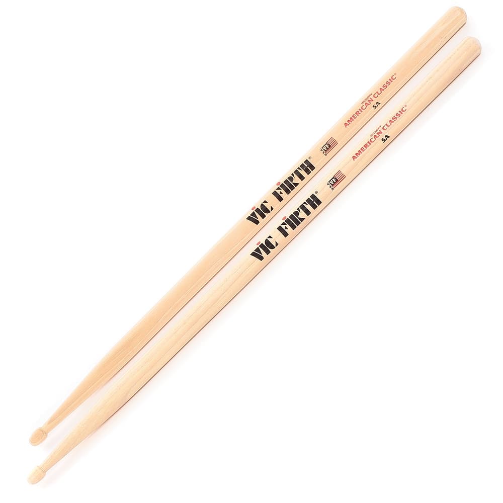 Vic Firth 5A American Classic Drumsticks | Hickory Wood Tip | Reco