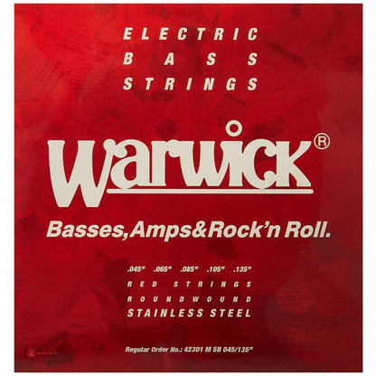 Warwick Red Label 5-String Bass Strings (.045–.135)