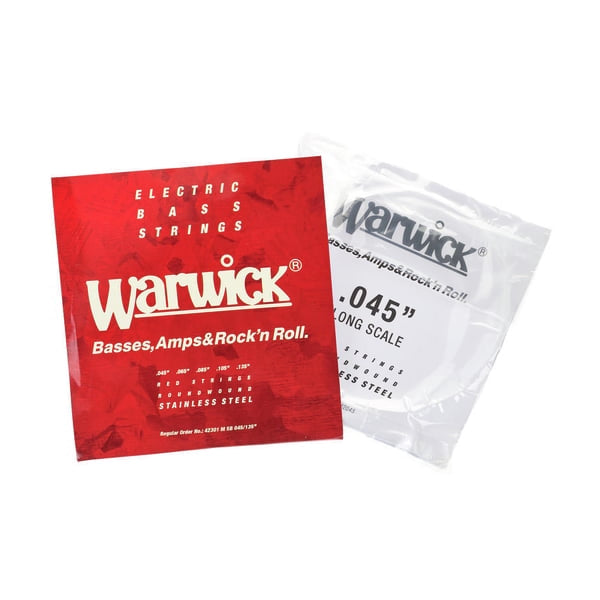 Warwick Red Label 5-String Bass Strings (.045–.135)