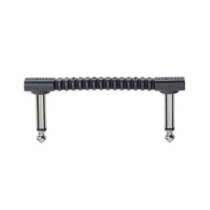 Black metal handle with ribbed grip on a white background
