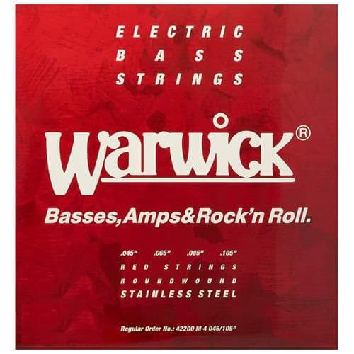 *Warwick Red Label 42200M 4-String Electric Bass Guitar Strings - Reco Music Malaysia