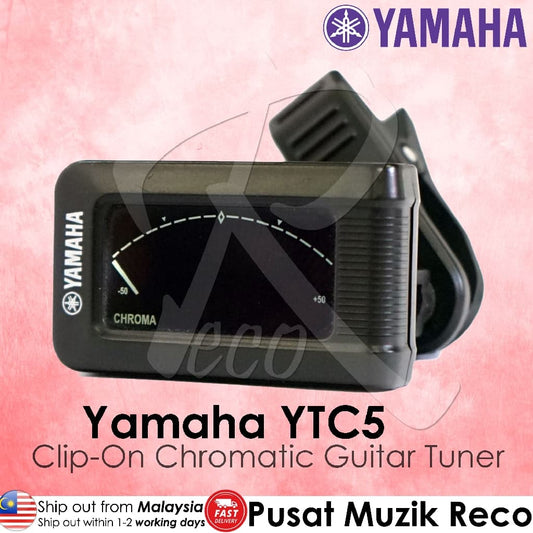 *Yamaha YTC5 BL Black Clip On Chromatic Tuner - Reco Music Malaysia