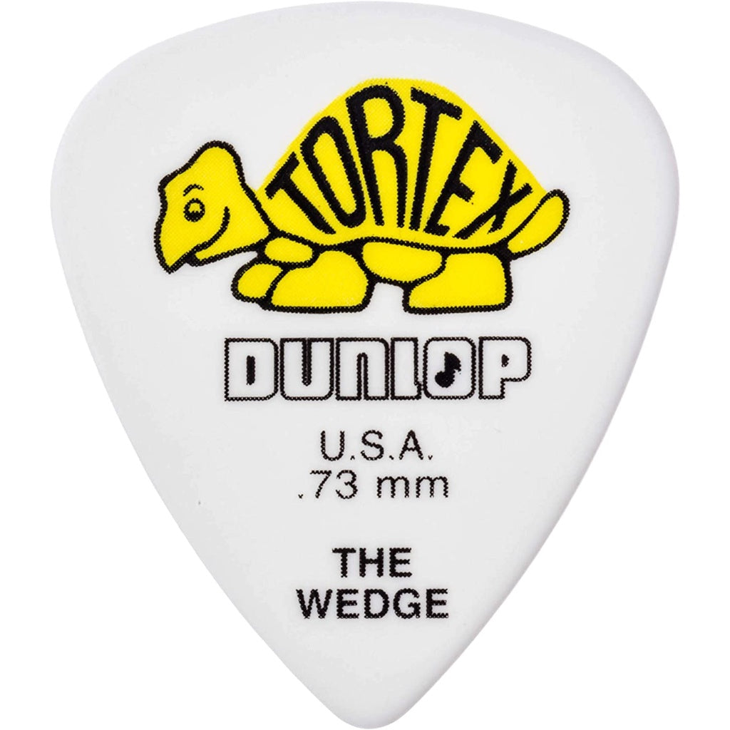 Jim Dunlop 424P.73 Tortex Wedge 0.73mm Guitar Picks Player Pack (12pcs) - Reco Music Malaysia