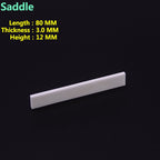RM GF-0786 Guitar BLANK BONE Nut / Saddle - Reco Music Malaysia
