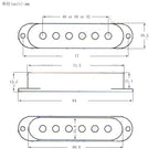 RM GM5320 Electric Guitar SSS Plastic Pickup Cover with Knob and Switch Tip 48mm 50mm 52mm - Reco Music Malaysia 