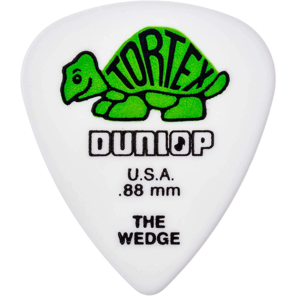 Jim Dunlop 424P.88 Tortex Wedge 0.88mm Guitar Picks Player Pack (12pcs) - Reco Music Malaysia