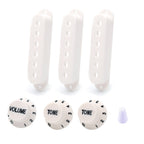 RM GM5320 Electric Guitar SSS Plastic Pickup Cover with Knob and Switch Tip 48mm 50mm 52mm