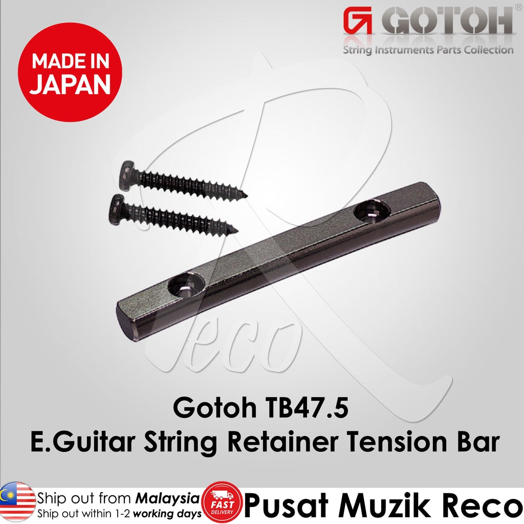 Gotoh TB47.5 B Electric Guitar String Retainer Tension Bar, Black