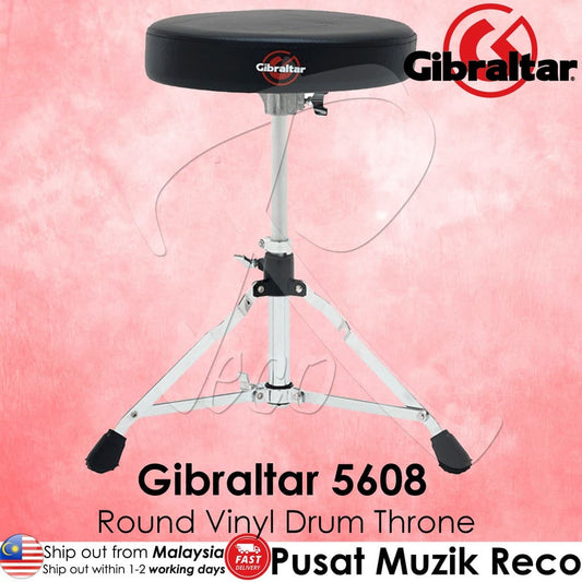 *Gibraltar 5608 13" Vinyl Round Drum Throne - Reco Music Malaysia