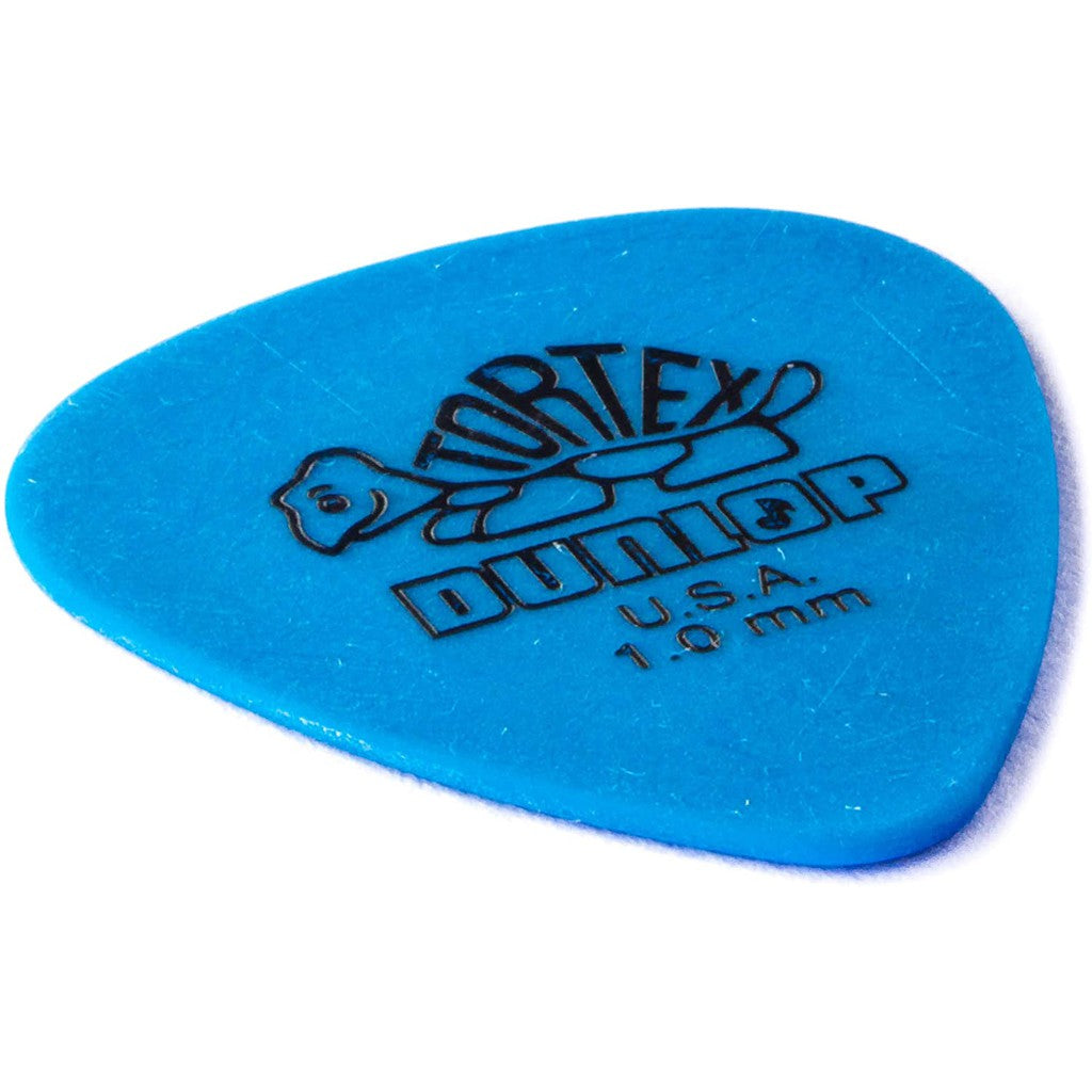 Jim Dunlop 418P1.0 Tortex Standard 1.0mm Blue Guitar Pick Pack  (12pcs)