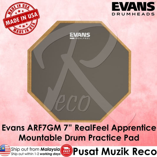 *Evans ARF7GM RealFeel Apprentice 7" Practice Pad - Reco Music Malaysia