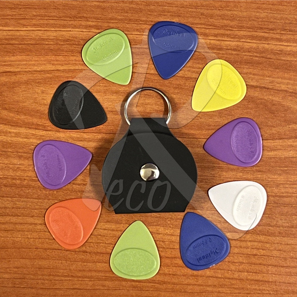 RM Meideal ABS Non Slip Guitar Picks With Pick Holder/Keychain Guitar Pick Holder