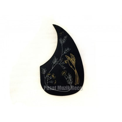 RM H38G 38in Acoustic Guitar Pickguard - Gold Bird -Reco Music Malaysia