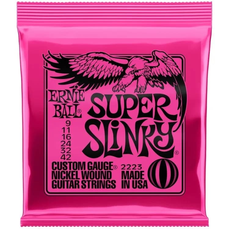 *Ernie Ball 2223 Super Slinky Nickel Wound Electric Guitar String - Reco Music Malaysia