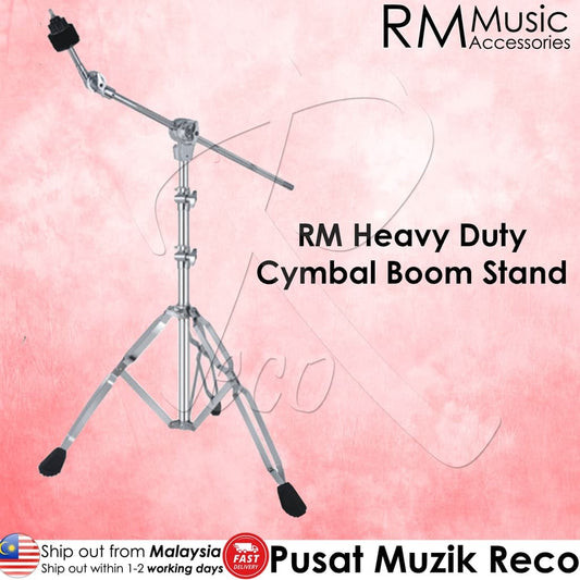 *RM RB500 Solid Double Braced Cymbal Boom Stand Straight Stand - Reco Music Malaysia