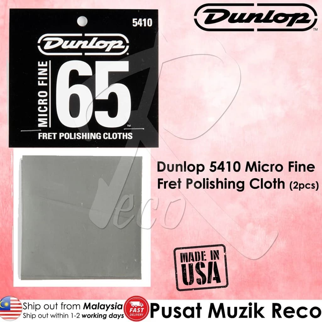 *Jim Dunlop 5410 Micro Fine Fret Polishing Cloths - Reco Music Malaysia