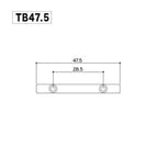 *Gotoh TB47.5 C String Retainer Tension Bar, Chrome - Reco Music Malaysia