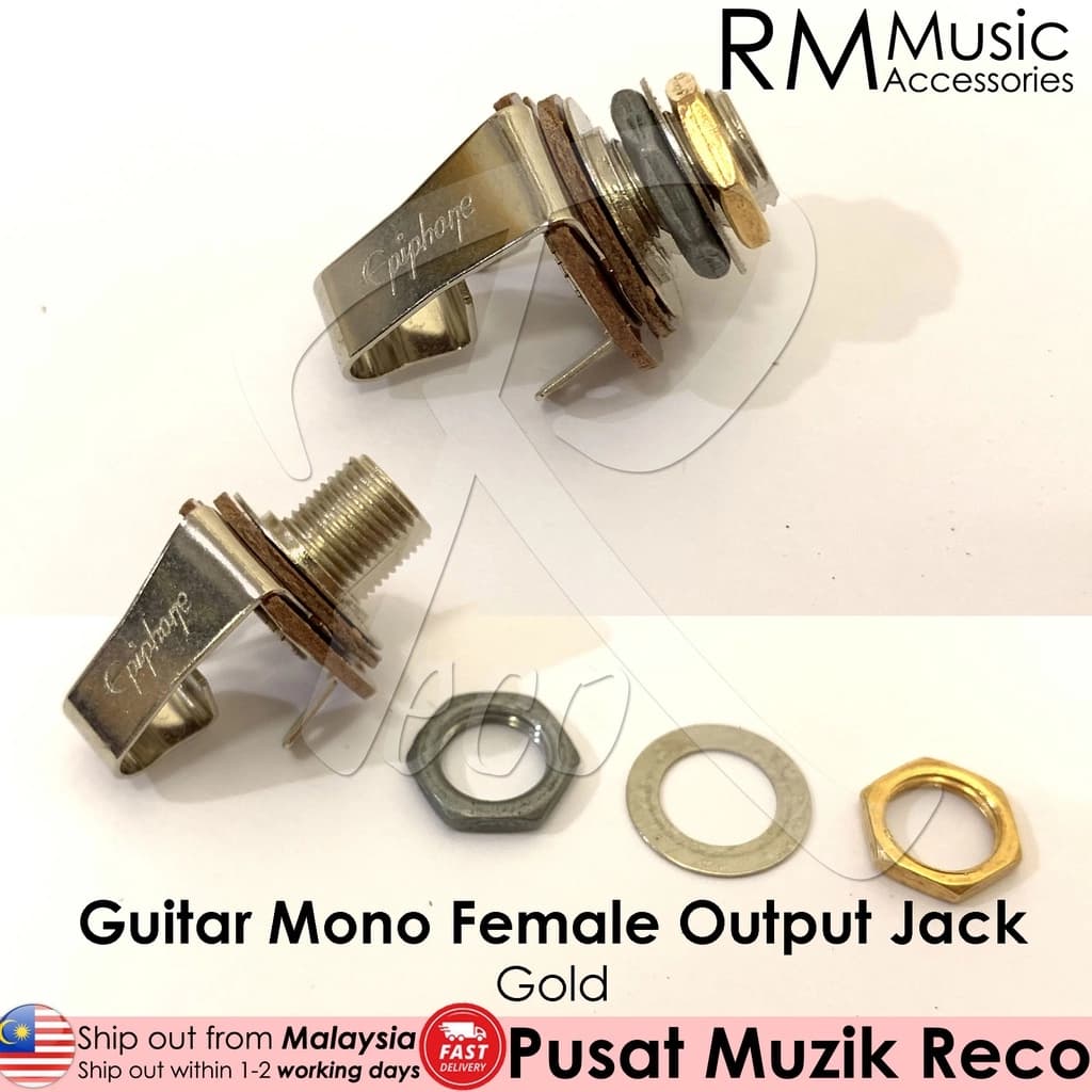 *RM GF1174-91 Electric Guitar Mono Input/Output Jack (Mono) - Reco Music Malaysia