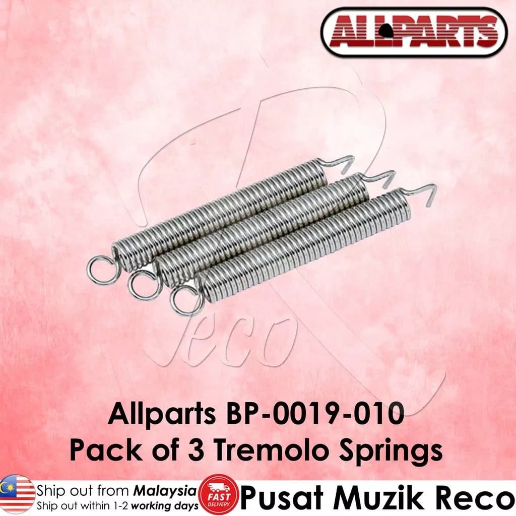 *AllParts BP-0019-010 Guitar Tremolo Springs Pack of 3 - Reco Music Malaysia