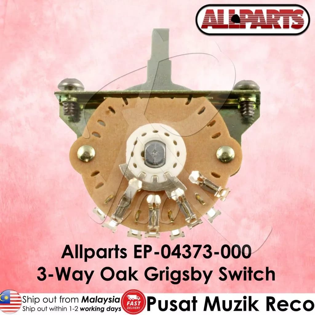 *AllParts EP-4373-000 3-Way Oak Grigsby Guitar Switch For Telecaster - Reco Music Malaysia