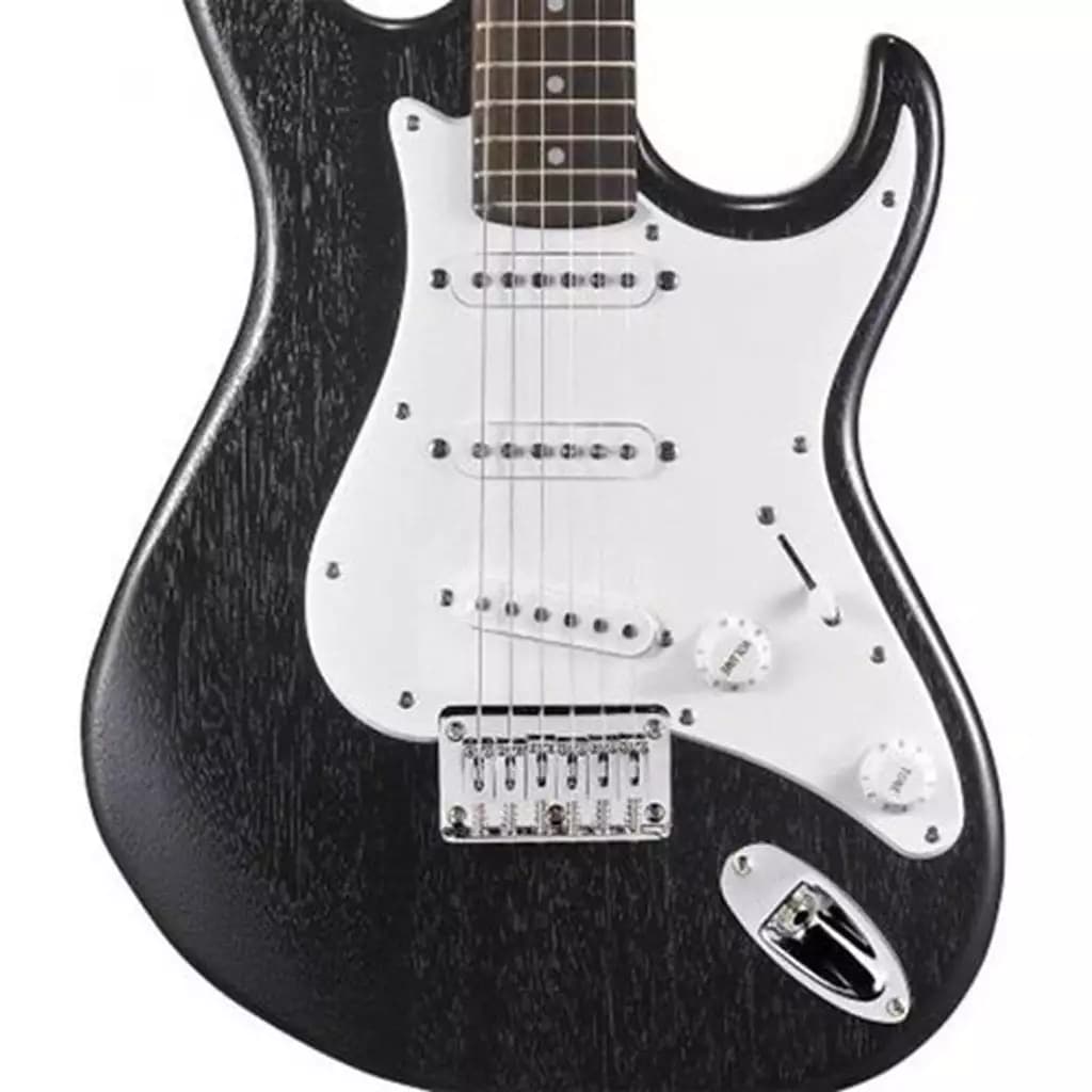 *Cort G100 OPB Open Pore Black Poplar Body Electric Guitar with Bag - Reco Music Malaysia