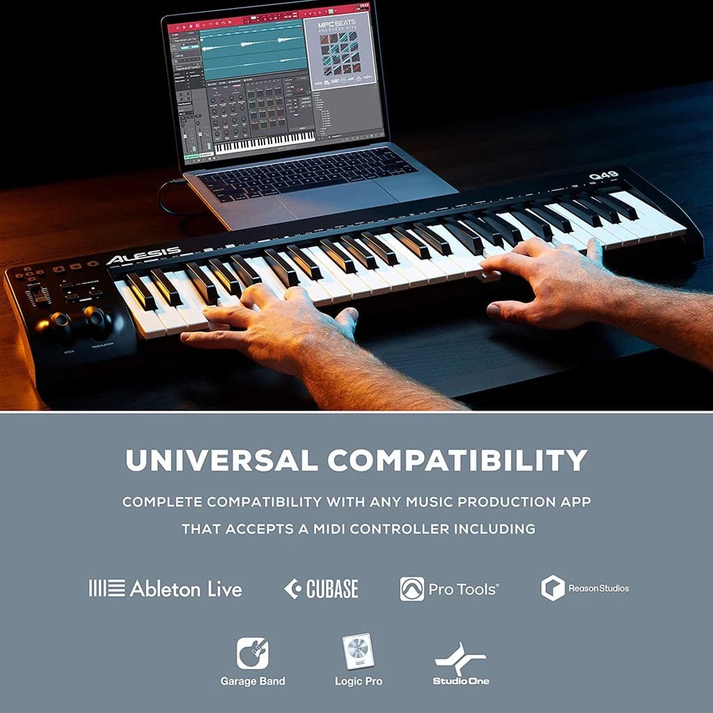 *Alesis Q49 MKII 49-key USB MIDI Controller - Reco Music Malaysia