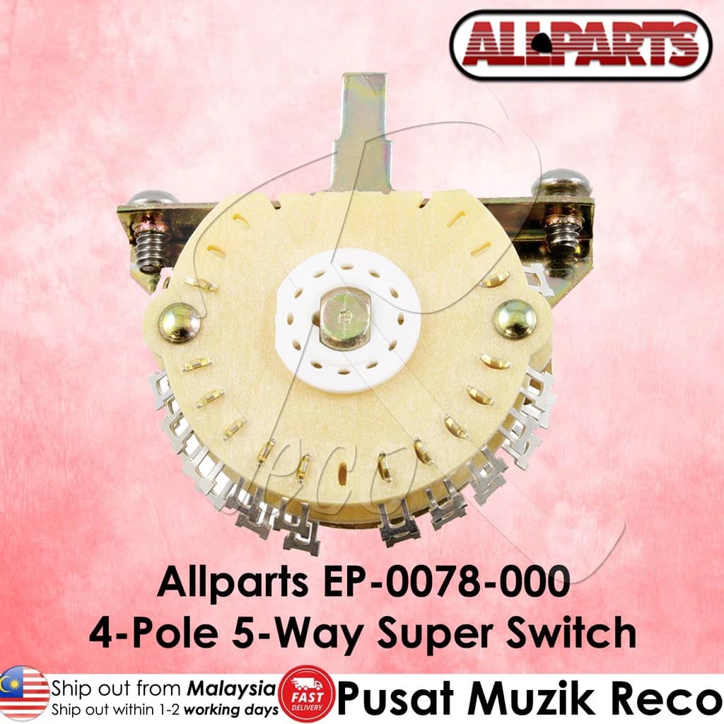 *AllParts EP-0078-000 4-Pole 5-Way Oak Grigsby Super Switch - Reco Music Malaysia