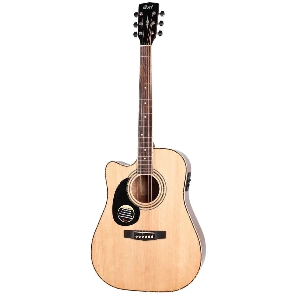 *Cort AD880CE LEFT HANDED Acoustic Guitar With Bag - Reco Music Malaysia