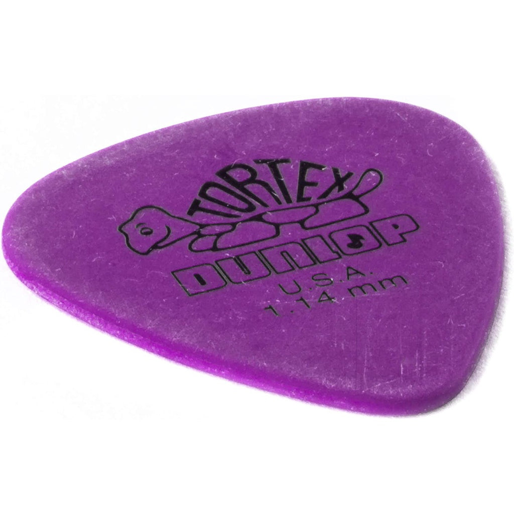 Jim Dunlop 418P1.14 Tortex Standard 1.14mm Purple Guitar Pick Pack (12pcs) - Reco Music Malaysia