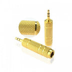 【2PCS】RM Gold Plated 3.5mm to 6.5mm Jack Converter Plug Stereo Audio Adapter - Reco Music Malaysia