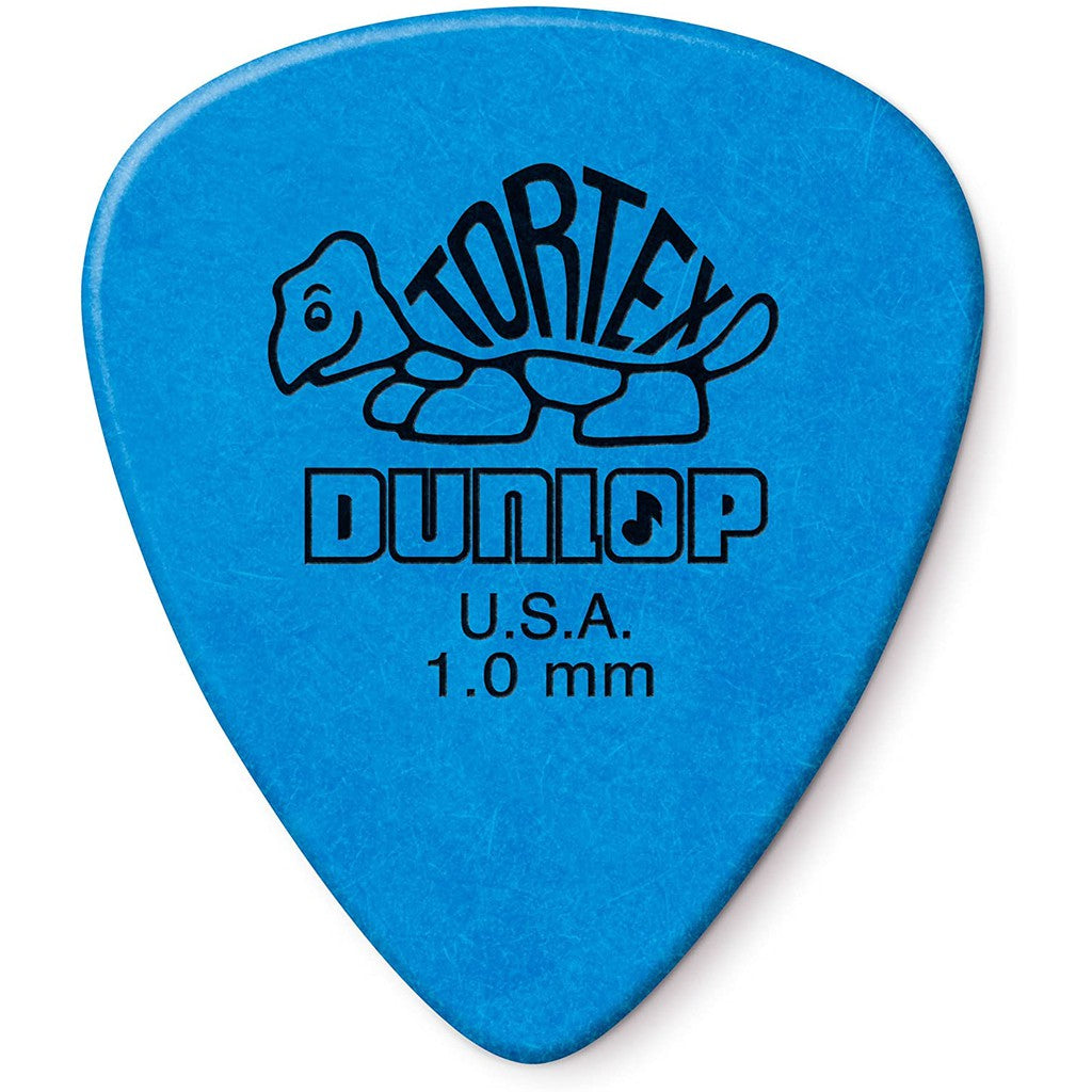 Jim Dunlop 418P1.0 Tortex Standard 1.0mm Blue Guitar Pick Pack  (12pcs)