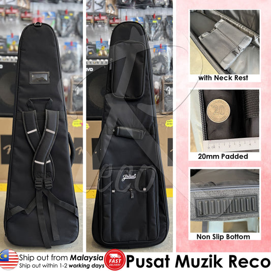 *RM RBB300-JC-B2213 20mm Thick Padded Electric BASS Guitar Bag  - Reco Music Malaysia