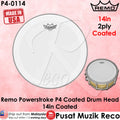 *Remo P4-0114-BP 14" Powerstroke 4 Coated Batter Drum Head - Reco Music Malaysia