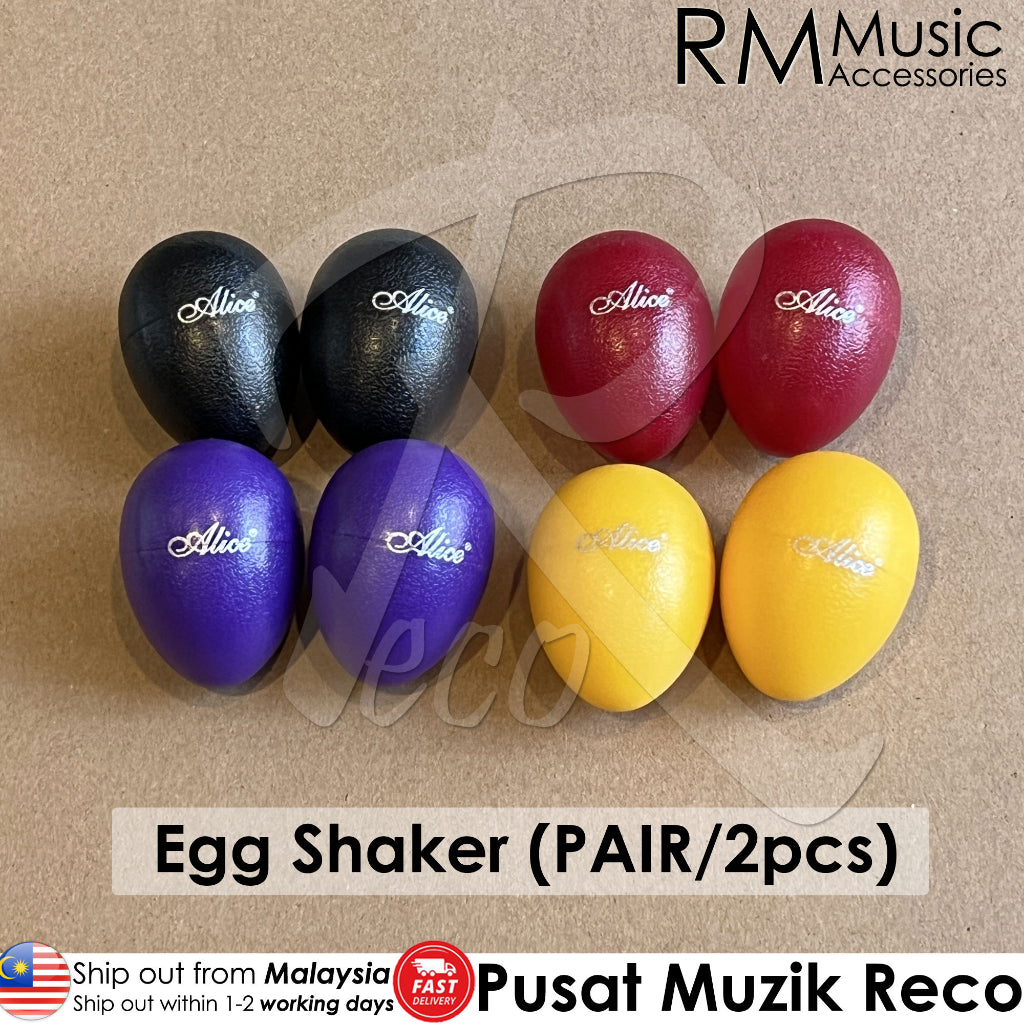 RM Color Egg Shaker Maracas Percussion (2pcs / PAIR)  - Reco Music Malaysia