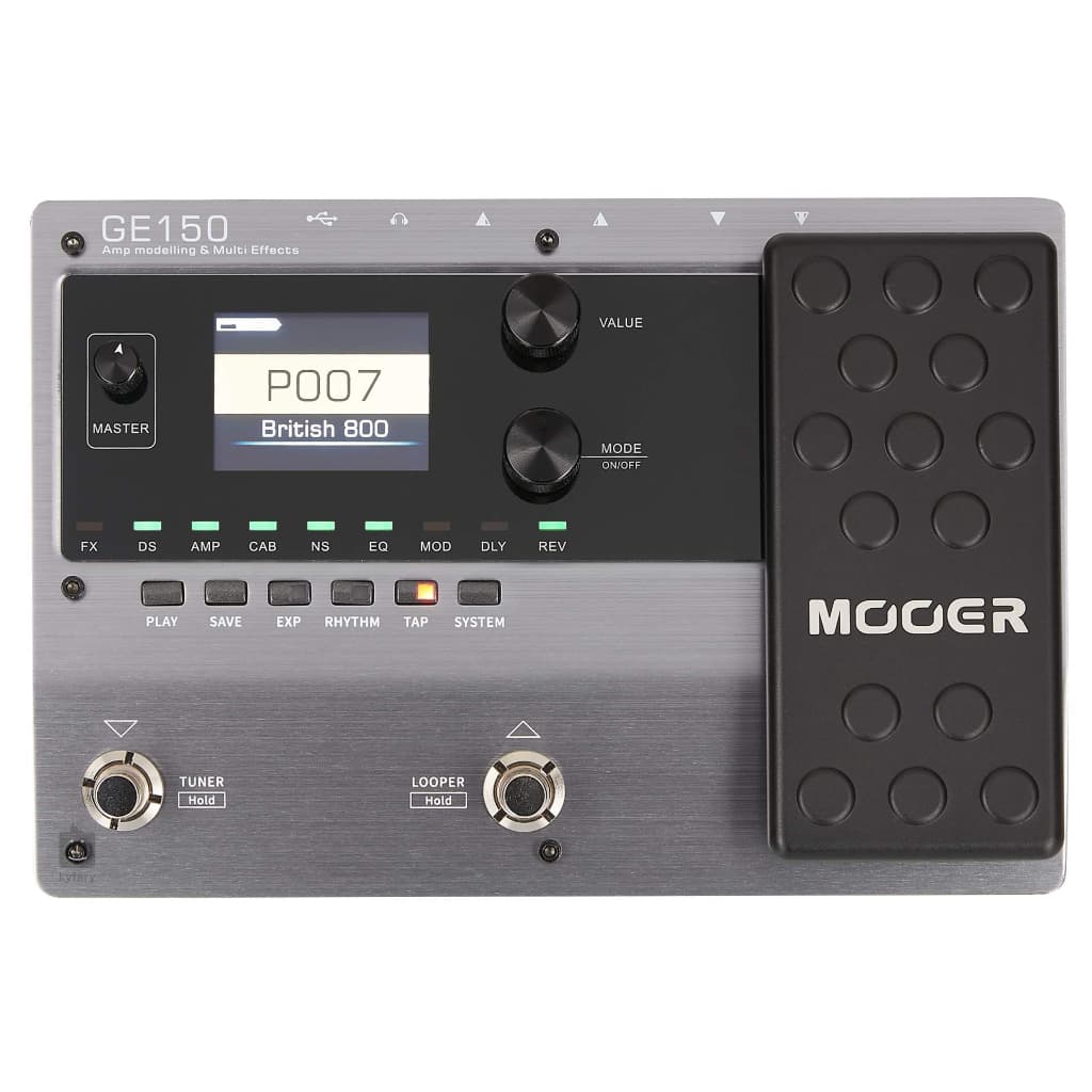 *Mooer GE150 Amp Modelling & Multi Effects Pedal(GE-150 / GE 150) - Reco Music Malaysia