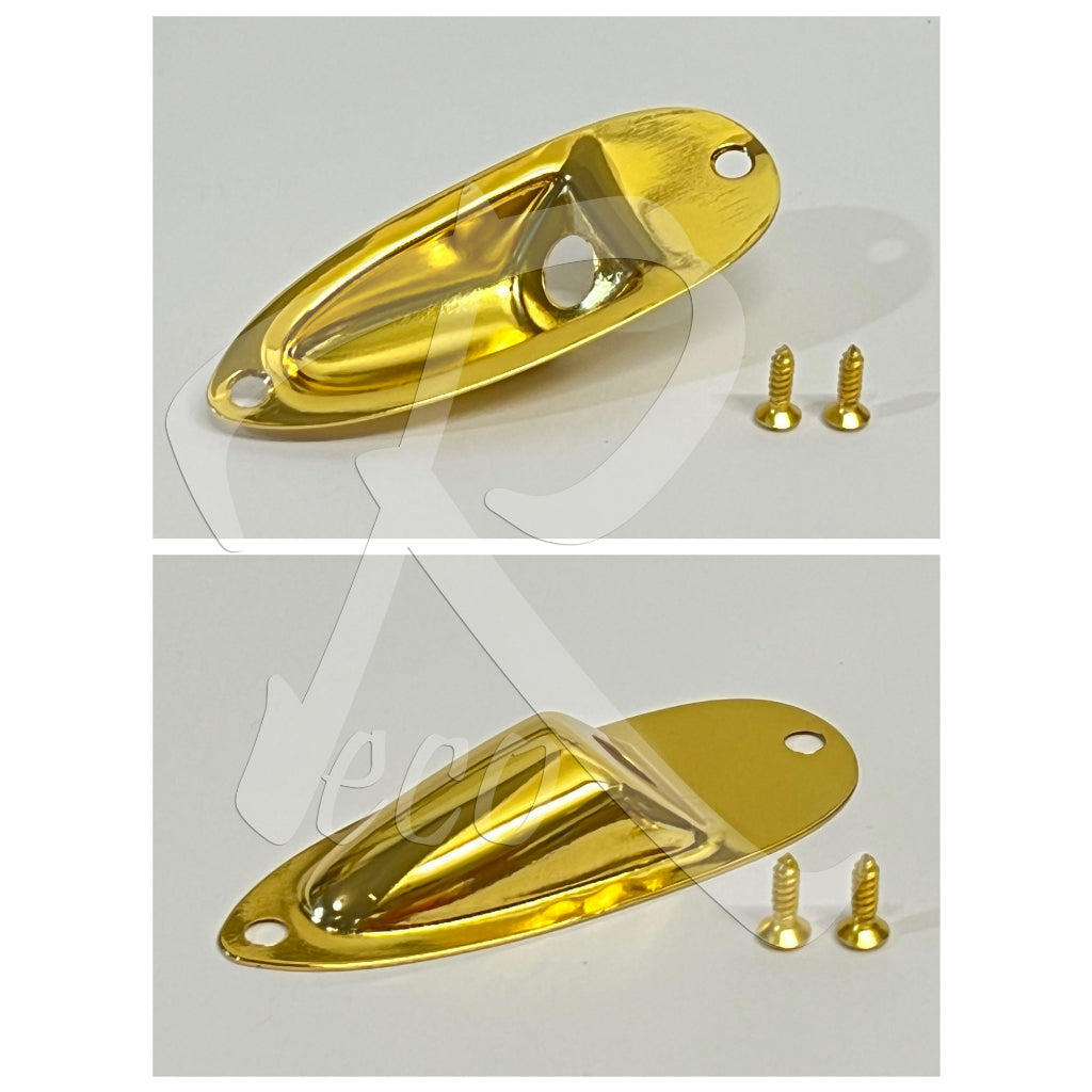 RM Strat Electric Guitar Boat Style Jack Plate + Output Jack Socket Plate - Reco Music Malaysia