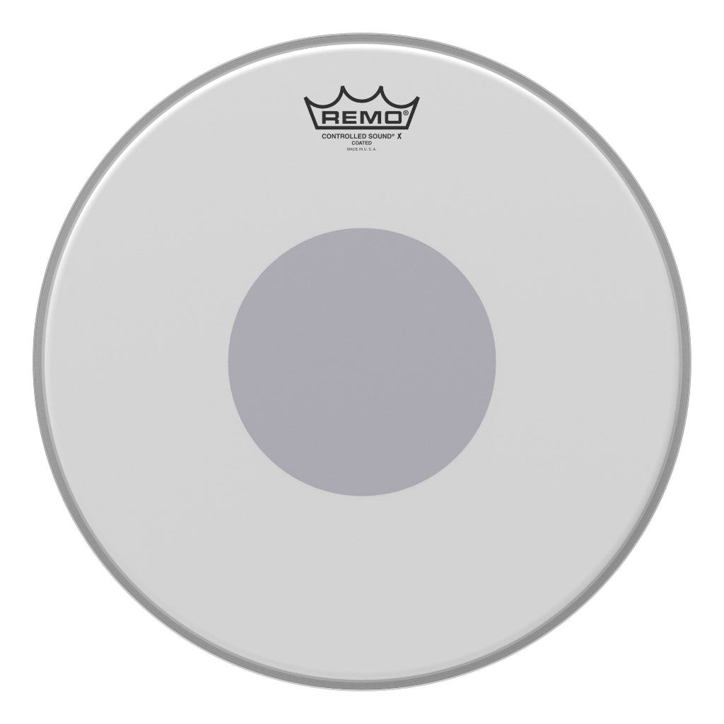 Remo CX-0114-10 Controlled Sound X Coated Black Dot Snare Drumhead, 14" (CX011410/CX 0114 10) - Reco Music Malaysia: