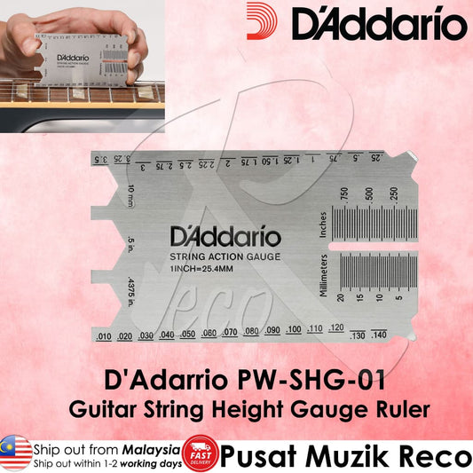 *D'Addario PW-SHG-01 String Height Gauge - Reco Music Malaysia