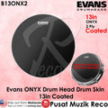 *Evans B13ONX2 ONYX Coated Tom Drum Head 13 Inch - Reco Music Malaysia