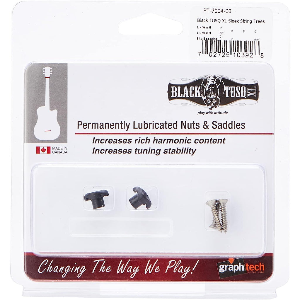 Graph Tech PT-7004-00 Black TUSQ XL Sleek String Trees – Reco Music ...