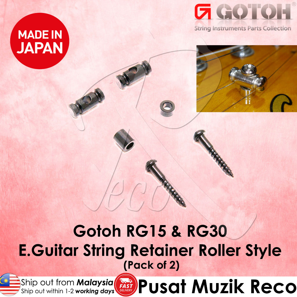 Gotoh RG15 & RG30 Guitar String Retainer Roller Style - Reco Music Malaysia