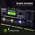 *Mooer GE200 Multi Effects Pedal with Adaptor ( GE-200 / Ge200 ) - Reco Music Malaysia