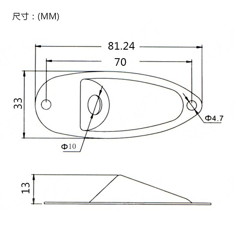 RM Strat Electric Guitar Boat Style Jack Plate + Output Jack Socket Plate - Reco Music Malaysia