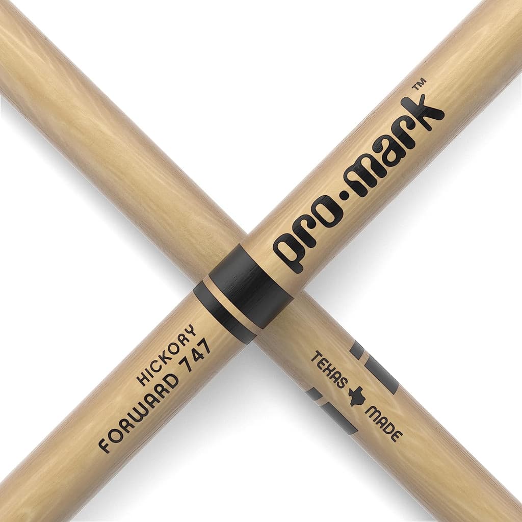 *Promark TX747W Classic Forward Hickory 747 Drumstick, Teardrop Wood Tip - Reco Music Malaysia