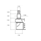 *RM Alpha 500K B500K Guitar Potentiometers | Push Pull Pot - Reco Music Malaysia