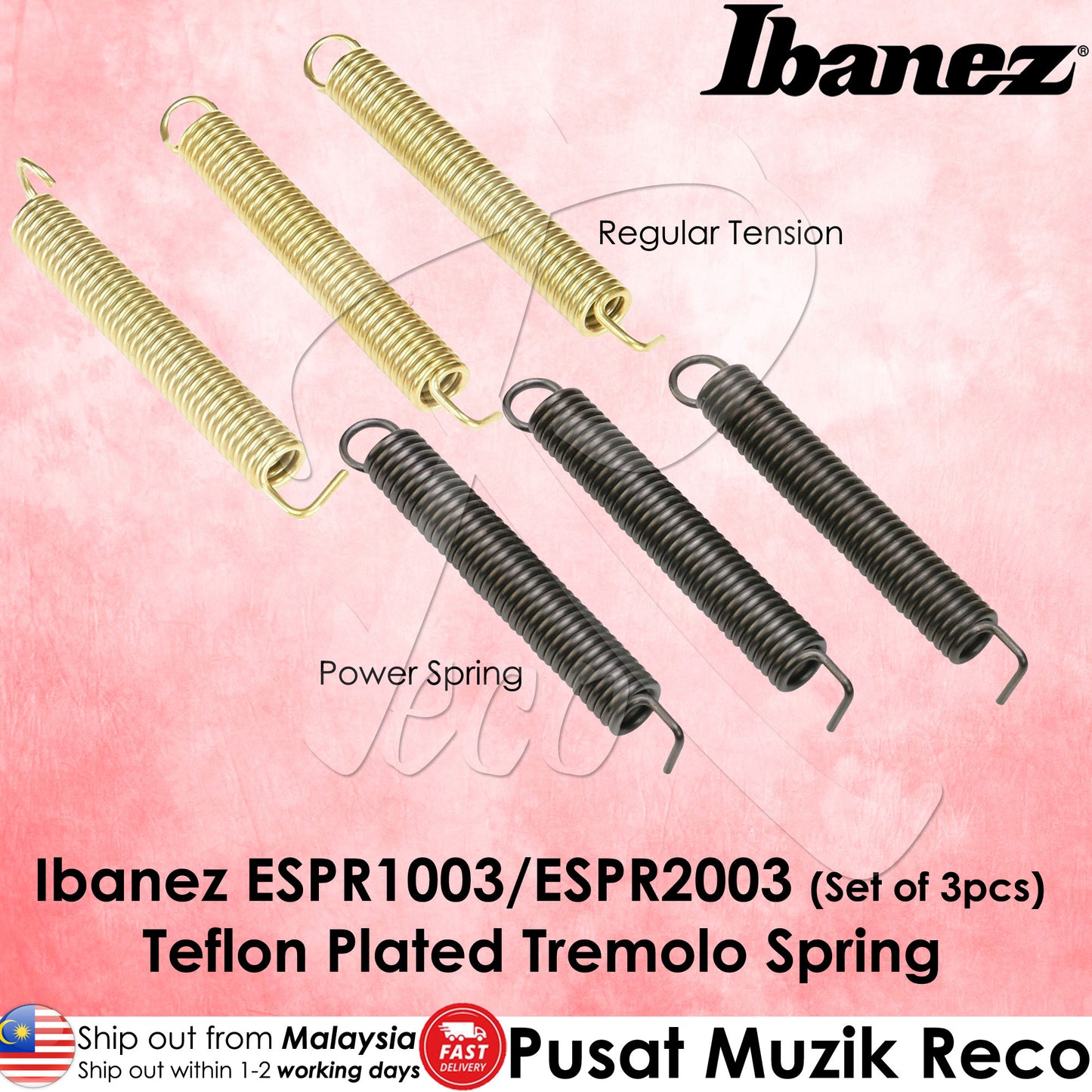 Ibanez E-POWER SPRING ESPR2003 Teflon Plated Edge Tremolo Spring, 3pcs